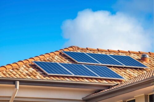solar panels installed on a residential propertys roof buckeye az